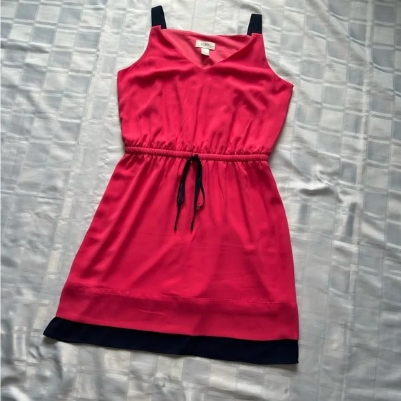 Ann Taylor Loft Factory Pink & Blue Colour Block Dress - Picture 11 of 11